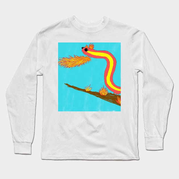 Fire Looper Long Sleeve T-Shirt by DEKUXE